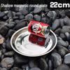 Stainless Steel Round Dinner Plate Tray - Versatile for Tableware, BBQ, Deep & Flat Dishes
