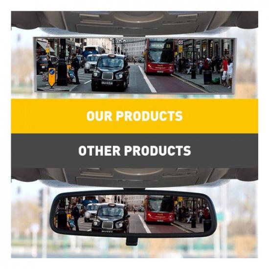 Interior Rear View Mirror 300Mm Anti-Glare Car Panoramic Convex Wide Angle