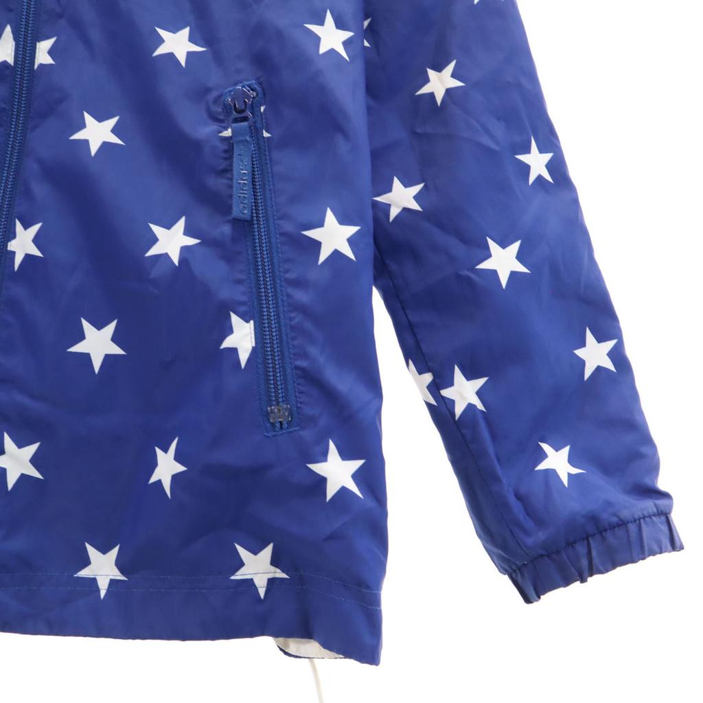 Adidas Trefoil Logo Print Wendewindjacke Weiß System Damen Gebraucht