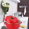 1.6/2L Tomato Enamel Pot Binaural Handle Soup Pot Cookware Saucepan  Milk