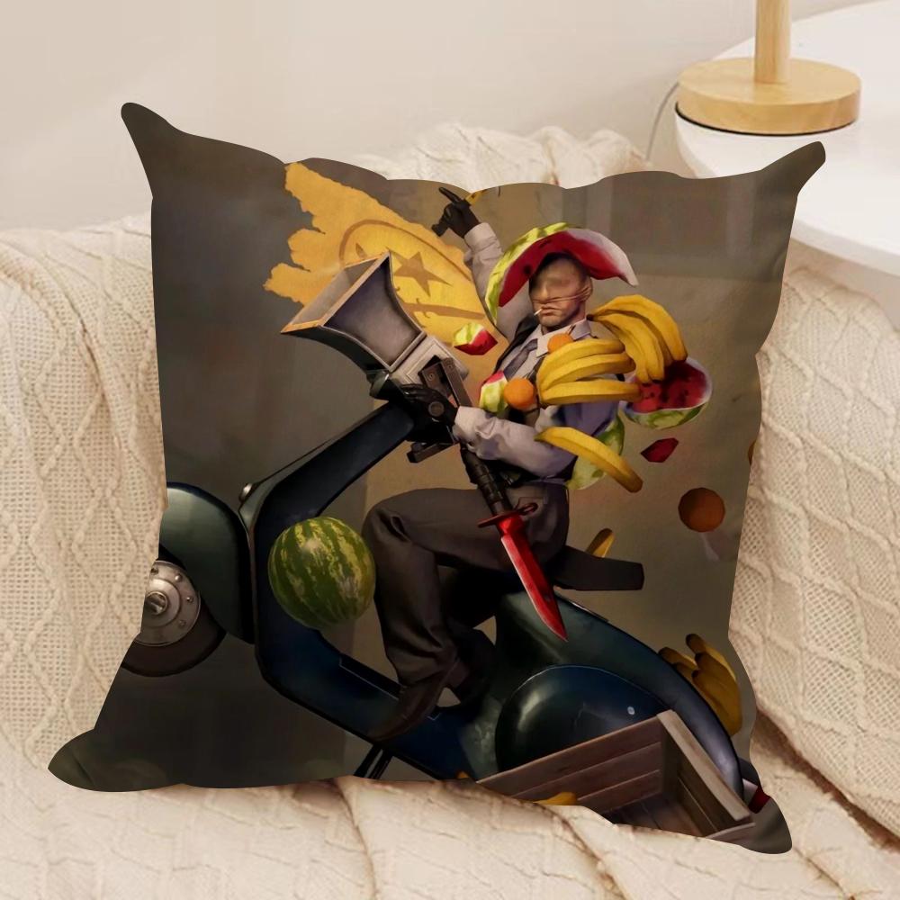 Famous Game CCS GO Meme Cushion Cover Soft Plush Pillow Cover DoubleSided Printed Sofa Cushion Summer Home Decor Gift
