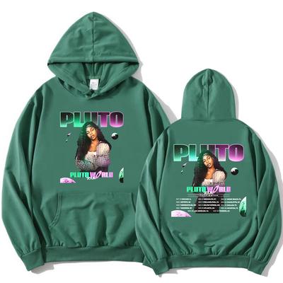 PLUTO WORLD Tour 2025 Hoodies Fashion Singer Graphic Printing Sweatshirts Long Sleeve Autumn Hooded Pullovers Streetwear Women