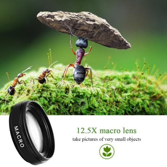 Universal Mobile Phone 0.45X Wide Angle 12.5X Macro High Clarity Lens for iPhone Android