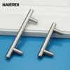NAIERDI Furniture Stainless Steel Handles 10mm Kitchen Door Cabinet Pulls Drawer Knobs Hardware