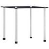 Tables gigognes - VIDAXL - Noir - Verre trempé - 3 pièces - Design contemporain