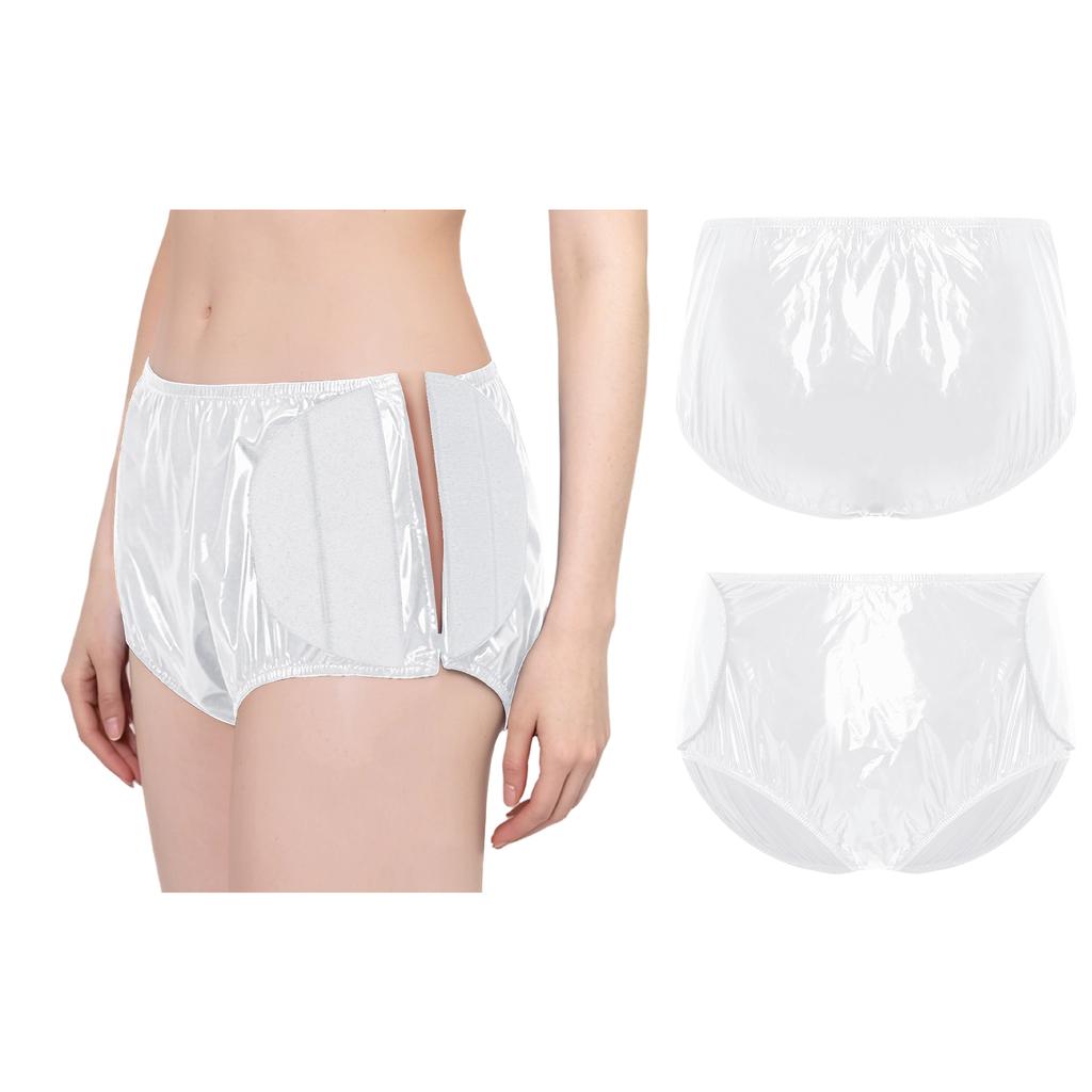 Pannolino Riutilizzabile per Nuoto per Adulti con Esigenze Speciali S-3XL Slip Impermeabili in Vinile con Lati Regolabili a Velcro per Piscina