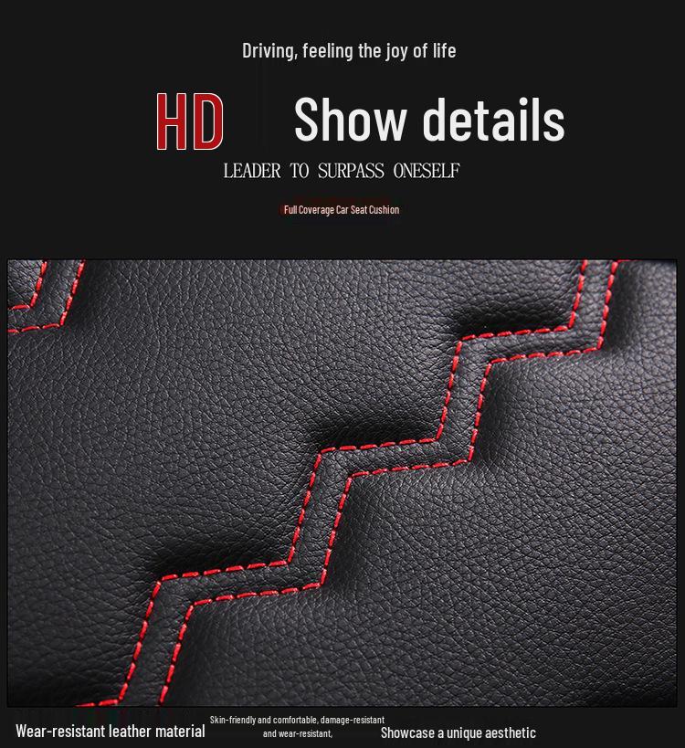 Wuling Hongguang S/Rongguang V/Ouno S/Oshan X70A Full Coverage Leather Car Seat Cover for Seven-Seater