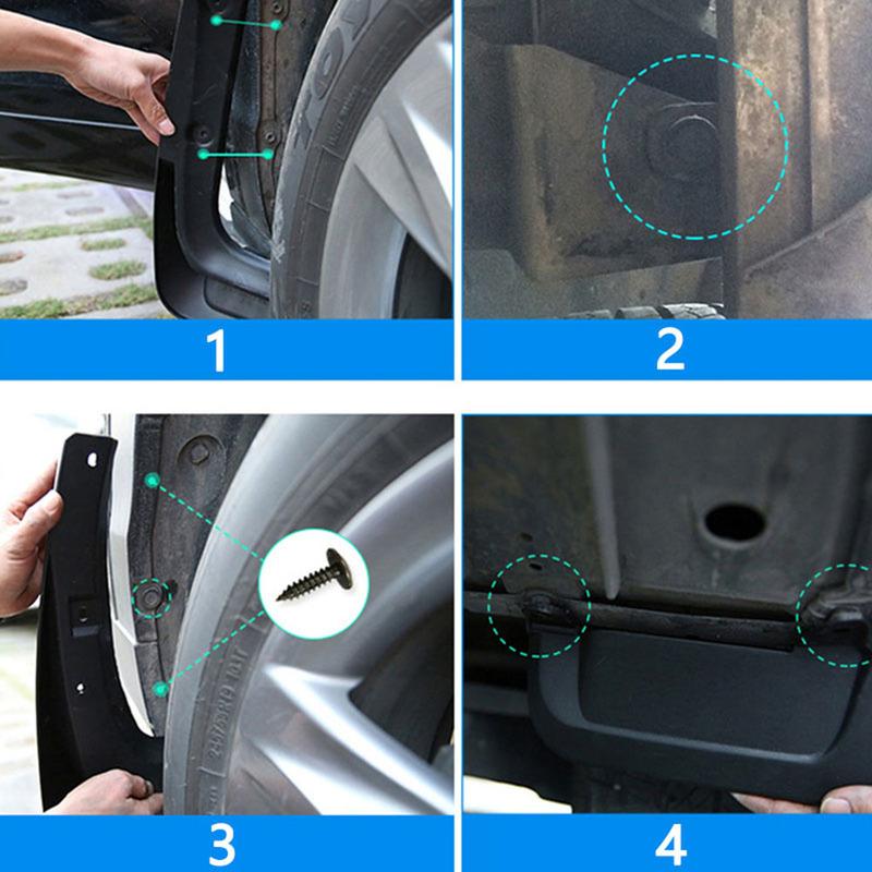 4X For Range Rover Evoque L551      Mudguards Rear Wheels Splash Guards Fender Flaps Car Styling Accessories