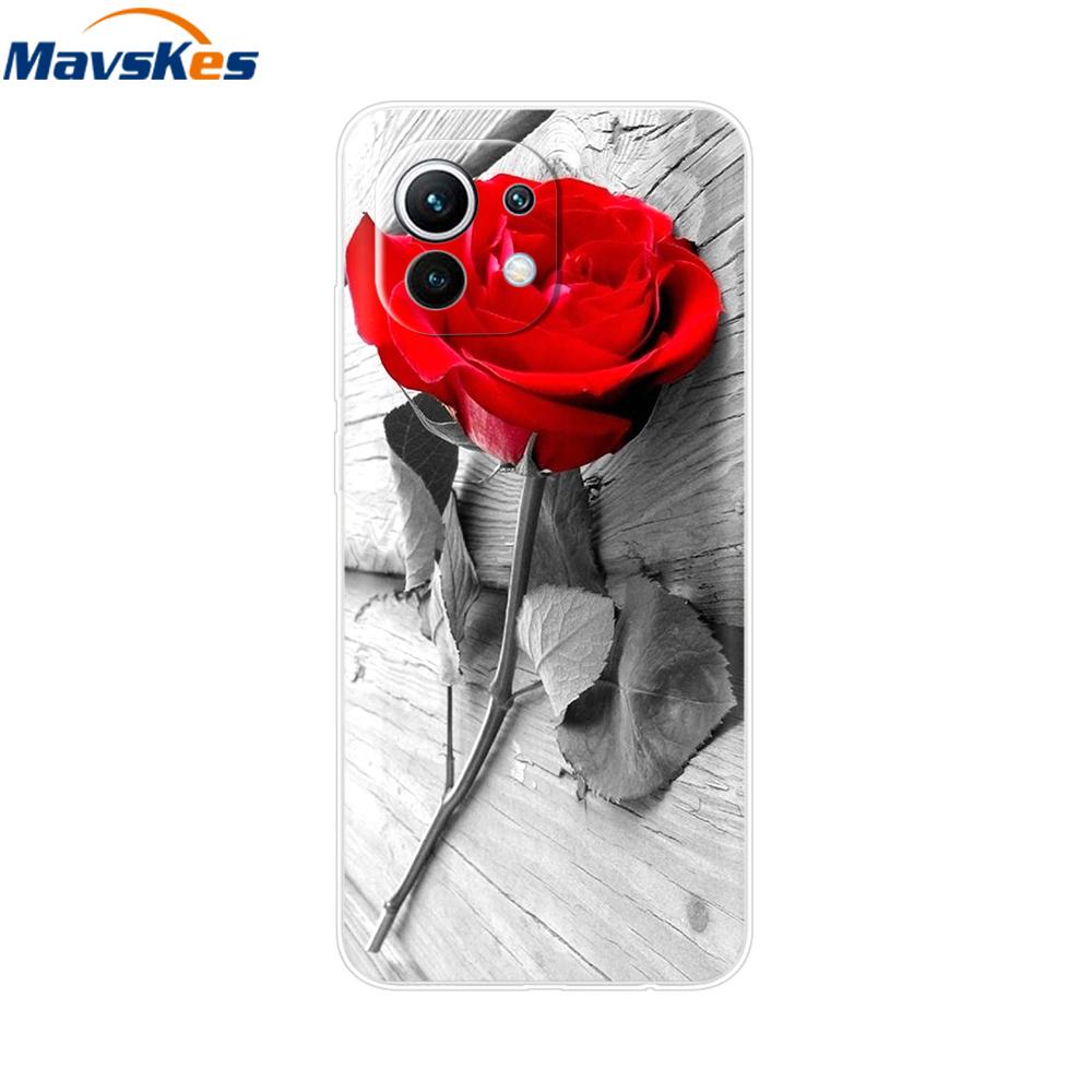 Case For Xiaomi 11 Lite NE 5G Soft TPU Silicone Cover For Xiaomi Mi 11 Lite Mi11 Lite Cases For Xiomi Mi 11 Funda Fashion Bumper