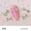 Japanese Style Rhinestone and Pearl Bow Nail Art Accessories