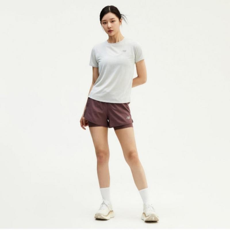 New Balance Tee Kqj Nbnee2p232 15 Femmes S athlétisme Course Manches Courtes