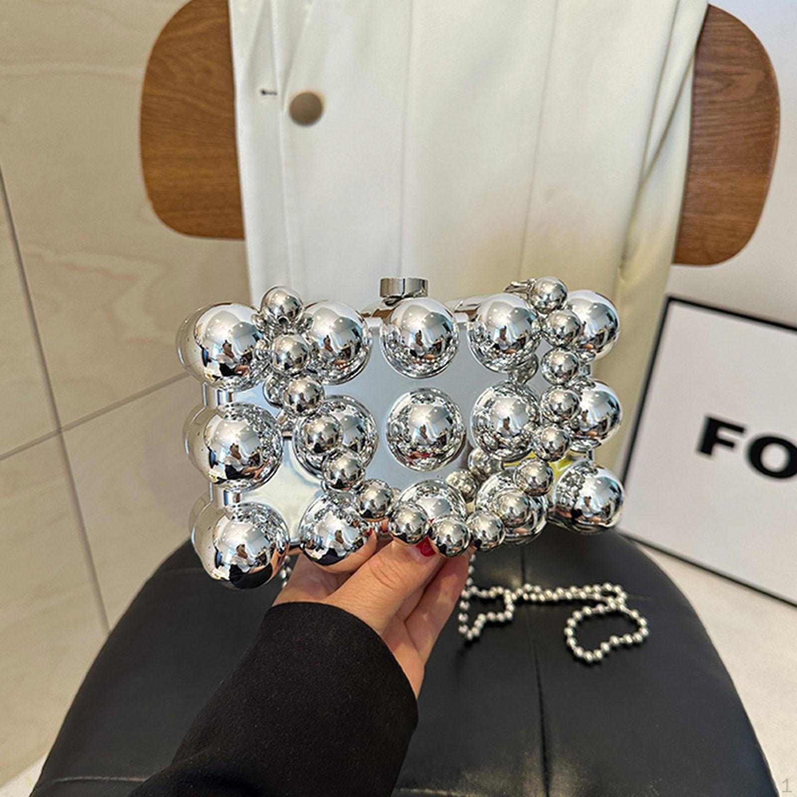 

Сумка-цепочка на плечо, модная летняя сумка для шопинга и отпуска серебряный