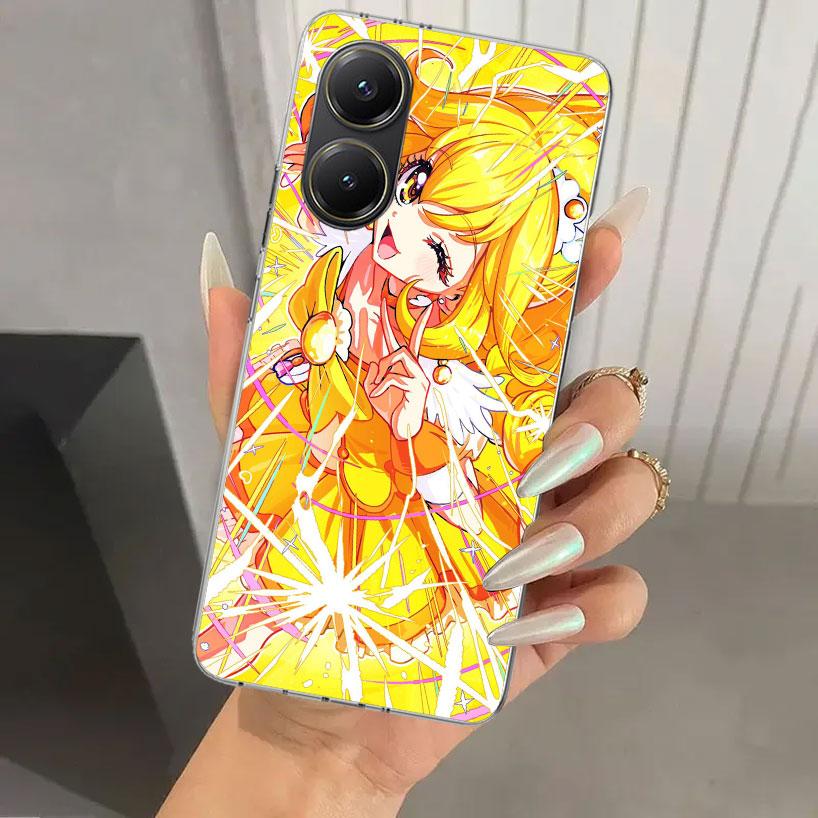 Pretty Cure Anime Phone Case for Xiaomi Poco X5 X6 X7 Pro F7 Ultra M7 Redmi 15 15C 13 13C 12 12C 10 10A 10C 9 9A 9C 9T Shell Poc