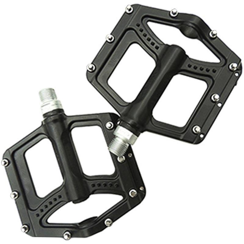 Nonslip Bicycles Pedals Flat Platform Three Bearing Footboards 9/16Inch Thread Mountain Bicycles Footrest Bikes Pedals