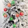 9Pcs/set 6CM Xmas Tree Hanging Pendant Painted Xmas Baubles  Christmas Party Decoration