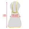 Transparent Raincoat Yellow Edge Dog Raincoat Spring And Summer Teddy Small Dog
