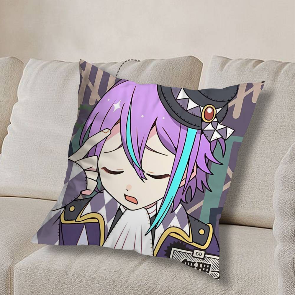 R-Rui Project Sekai Kamishiro  Pillow Case Sofa Living Room Bedroom Headboard Backrest Cushion Square Cushion Nap Time