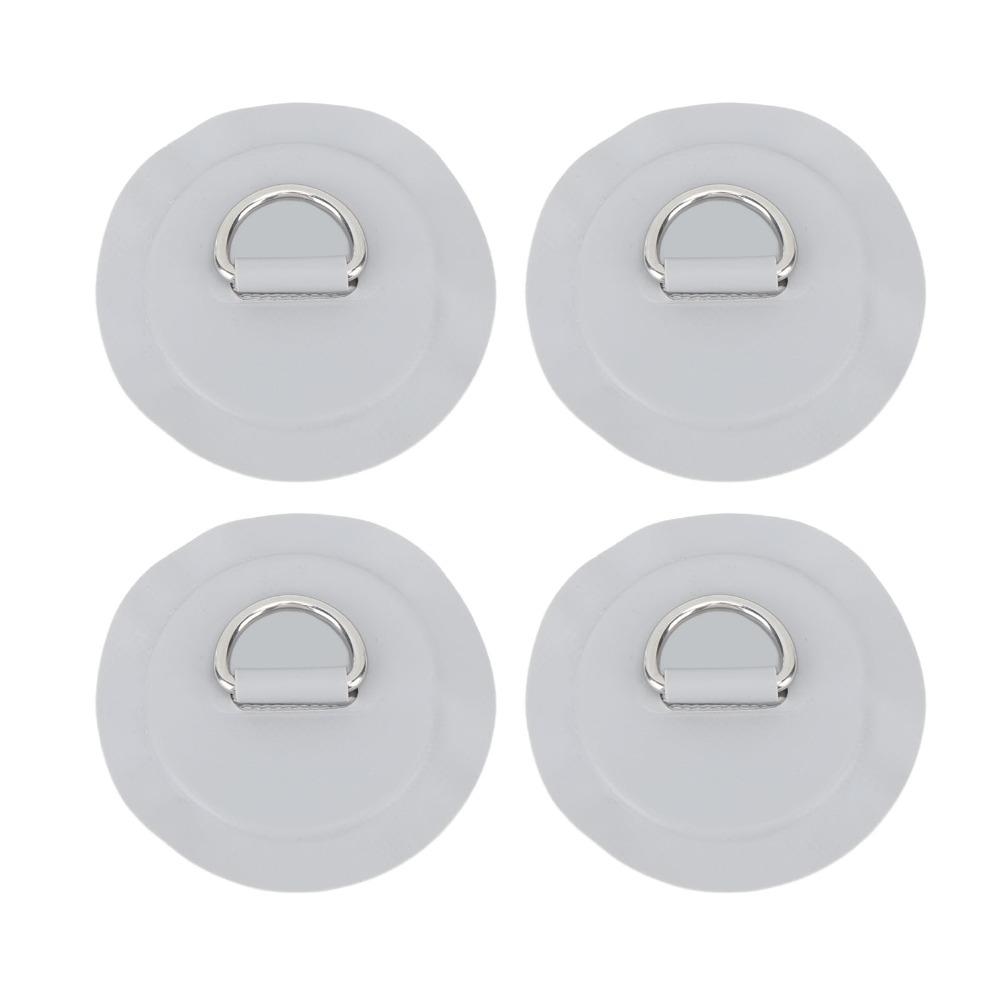 4PCS Lightweight D Ring Patch Round Kayak D Ring Portable Inflatable Boat D Ring for Kayak