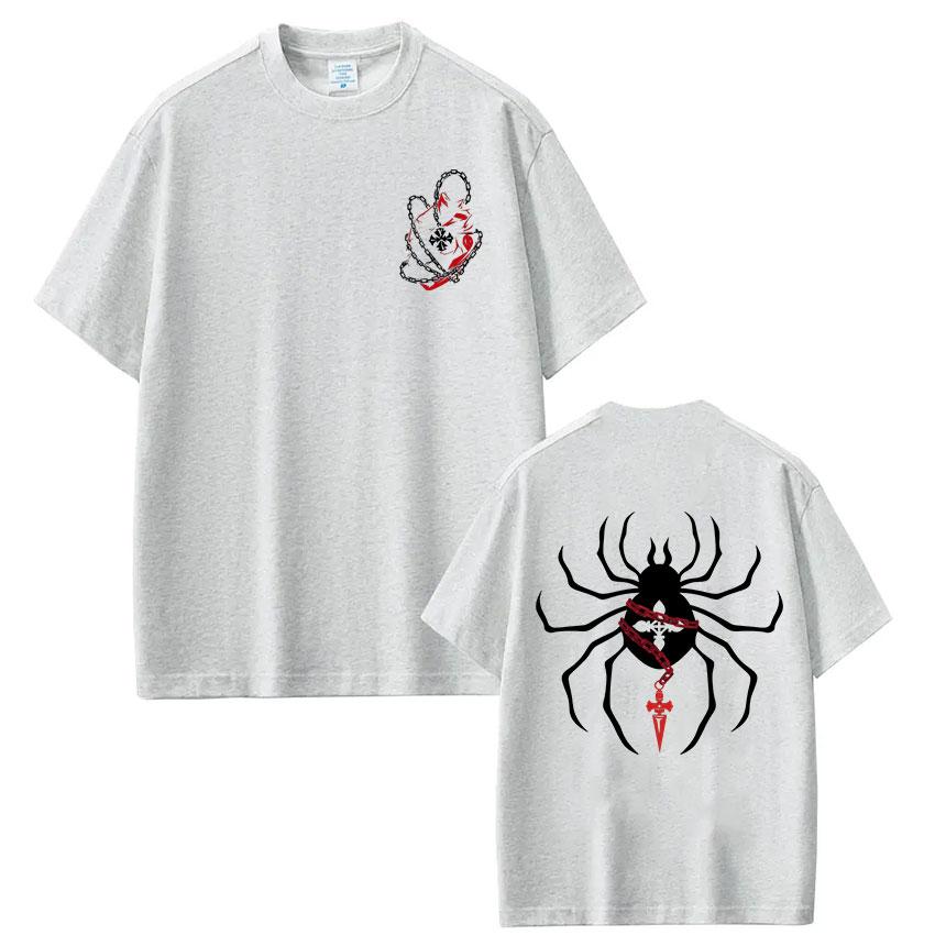 Anime Hunter X Hunter Spider Kurapika T Shirt Men's Women Clothing Fashion Harajuku T-shirt Oversized Casual T-shirts Streetwear