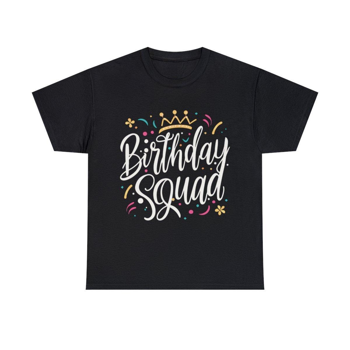 Birthday Squad Princess Tiara Graphic Tee Shirt, S-5XL XXL