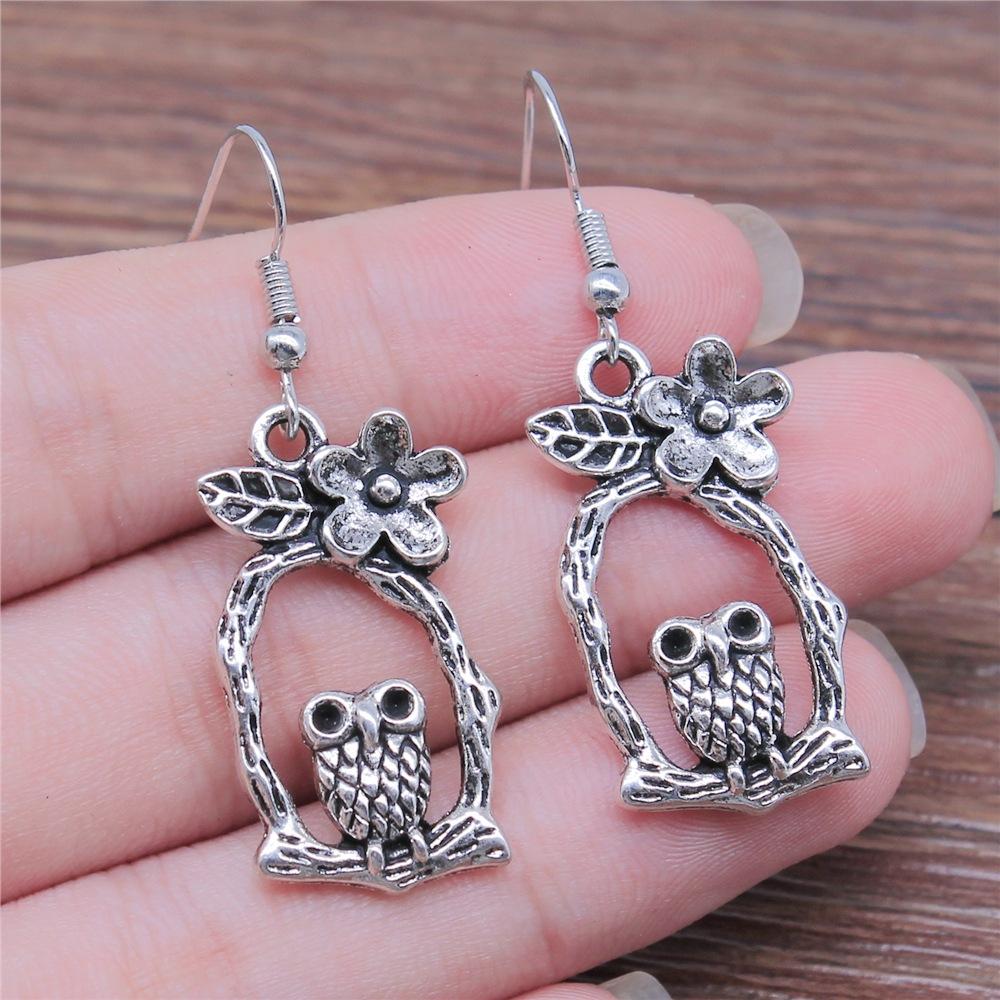 53 Styles Bird Earrings For Women Vintage Owl Dove Peacock Phoenix Swallow Feather Hummingbird Flamingo Parrot Earrings