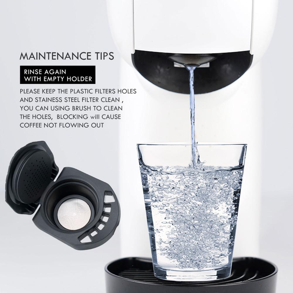 Refillable Reusable Coffee Capsule Break Resistant Refillable Capsule Adapter  Home Coffee Brewing