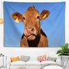 Hot Sale Custom High Quality Cow Wall Hanging Hd Landscape 3D Printing Digital Printing Home Decoration Tapestry