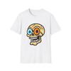 Unisex Softstyle T-Shirt Skull Cartoon Smirk Bulging Eyes