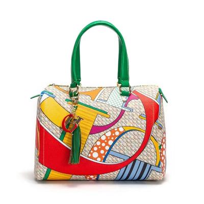Dámská kabelka Crossbody Crossbody pro dojíždění Jarní nové barevné potištěné dámské kabelky Módní luxusní design