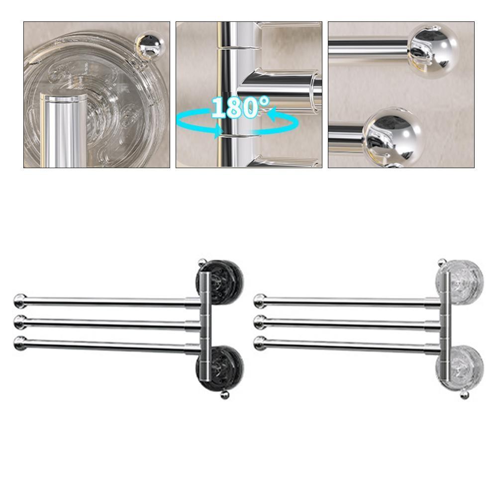 Suction Cup Design Foldable Multi Functional Towel Storage Solution