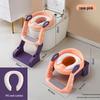 Children's 3-in-1 Foldable Toilet Training Seat with Ladder