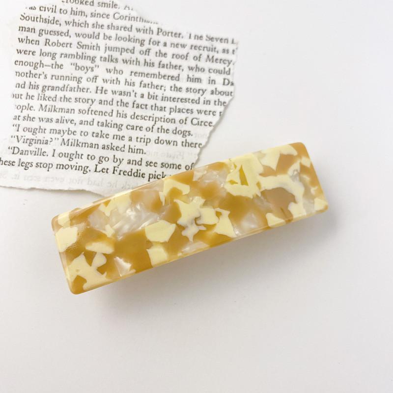 Chic 8.5cm Korean Style Hair Clip Contemporary Acetate Geometric Spring Hairpin