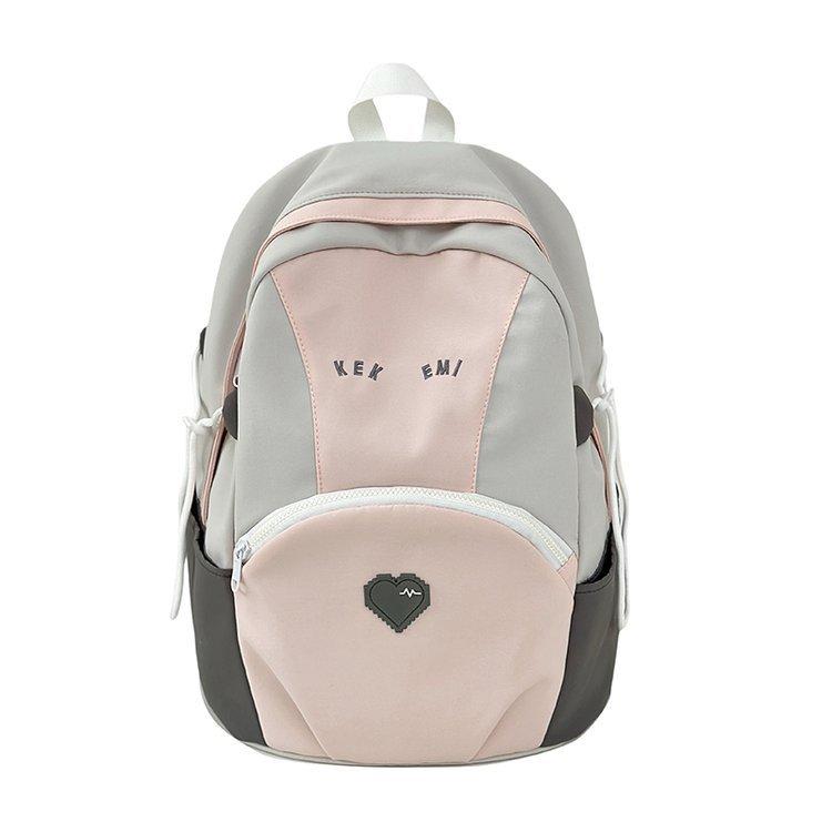 Schoolbag schoolbag ins juvenile feeling high value contrast color middle and high school students backpack size student class bag backpack