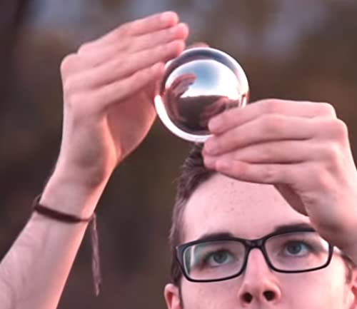DSJUGGLING 3-inch Mysterious Magic Gravity Ball - 75mm Floating Illusion Contact Juggling Ball for Stage Performance, with Protective Bag