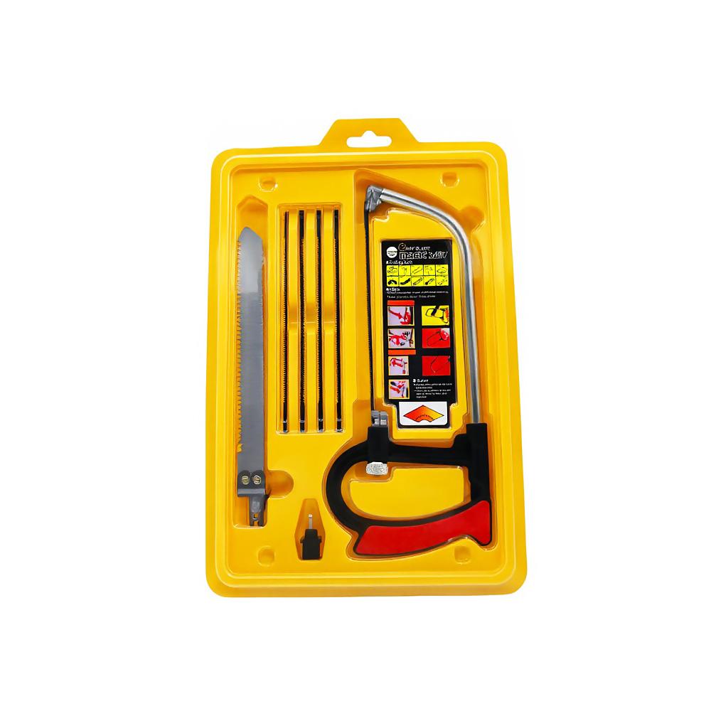 

Набор ручных пил 7-в-1 со стальной ножовкой по металлу, дереву, стеклу, включает 6 полотен, идеально подходит для DIY, деревообработки, рукоделия и дома