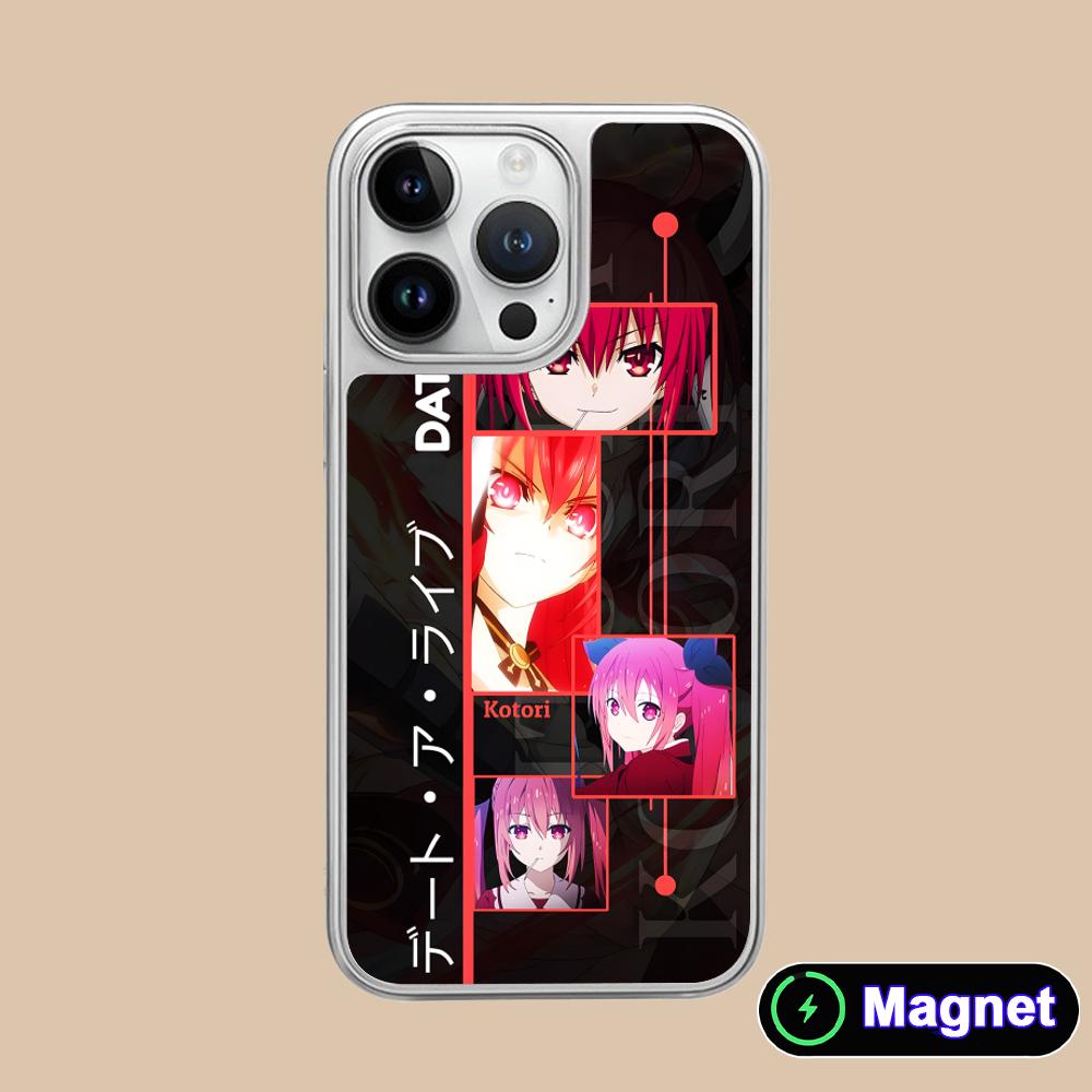 Date a Live Kotori Itsuka Silver Plating Magsafe Mobile Phone Case for iPhone 17 16 15 14 13 12 11 Air Pro Max Plus Cover