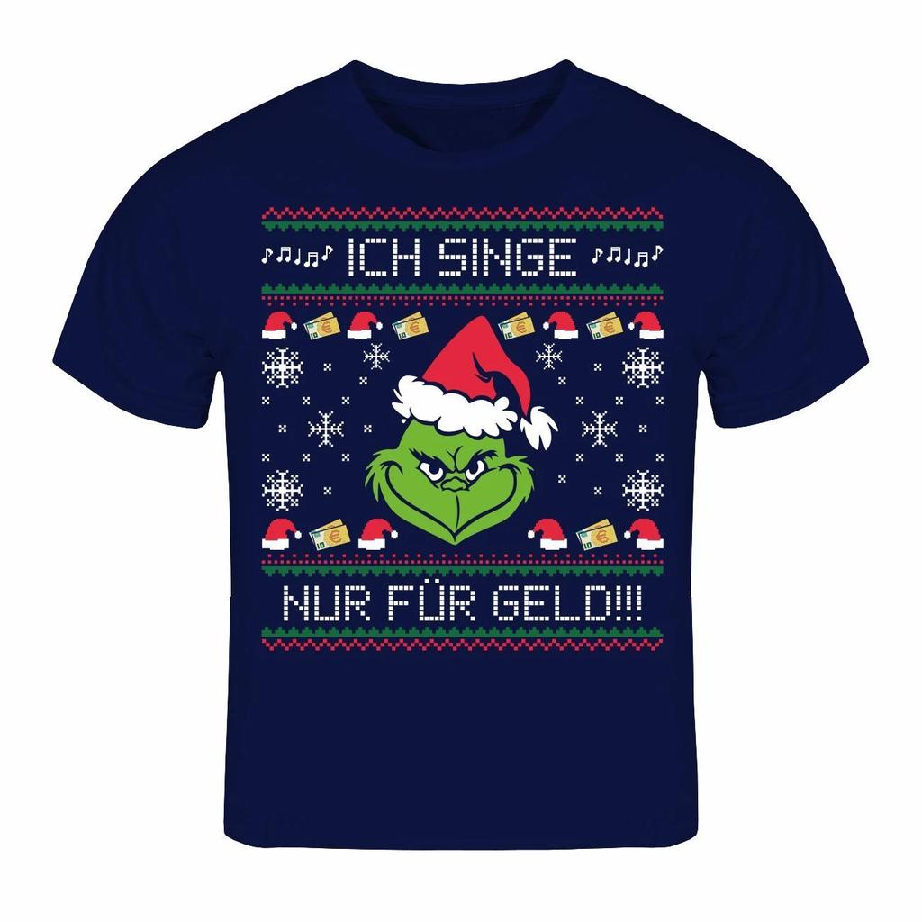 Kids T-Shirt I Only Sing For Money Christmas Gift Santa Claus Christmas Eve
