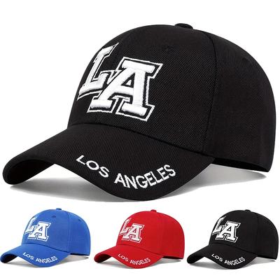 Unisex Los Angeles Letter Embroidery Baseball Caps Spring Autumn Outdoor Adjustable Casual Hats Hip Hop Sunscreen Hat Sports Cap
