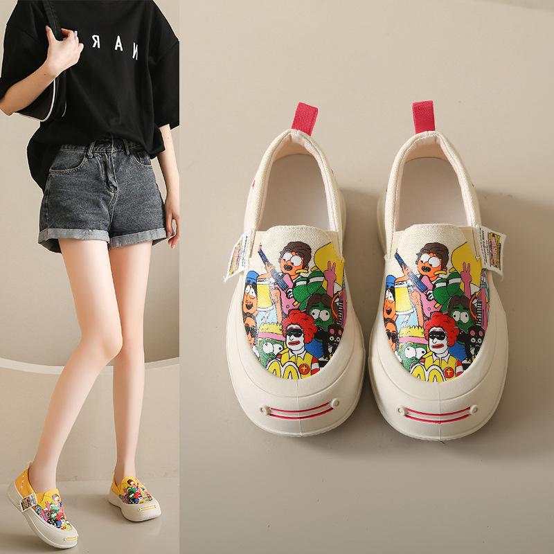 Fashion Women Flats Breathable Casual Shoes for Women Vulcanize Shoes Trendy Ladies Sneakers Ladies Women Board Shoes Zapatos De Mujer