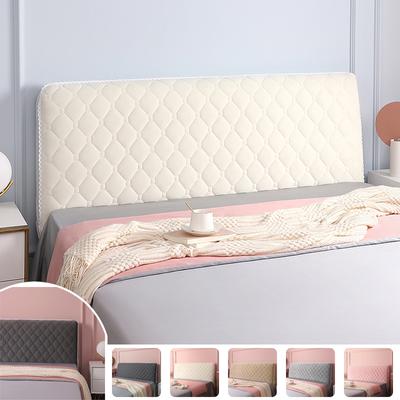 European Short Plush Bed Head Cover Quilted Soft Washable Headboard Covers Thicken Bed Headboards Protector Cover Bedroom Decor