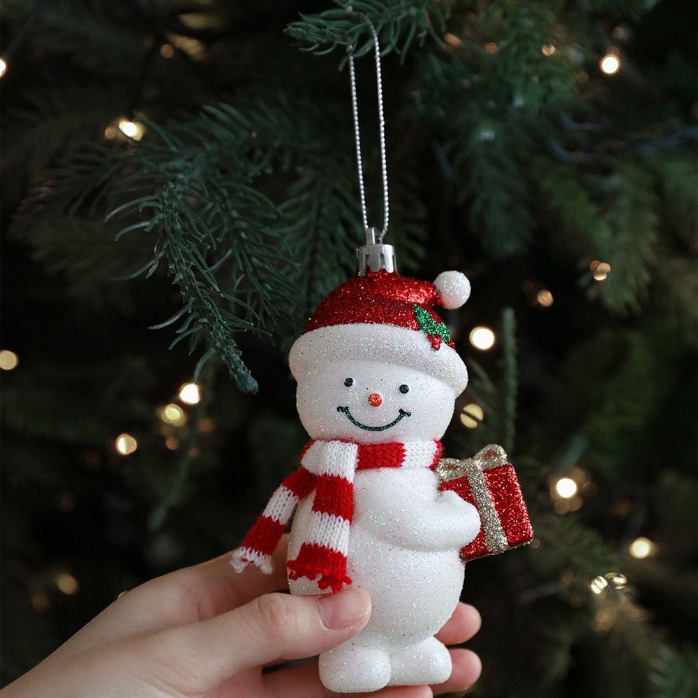 Santa Claus Christmas Elf Pendant Shiny Red Merry Christmas Decor  Holiday Party Decor