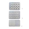 Food Grade Silicone Color Mixing Palette Reusable Portable Hygienic Storage For Nail Art Makeup And Painting