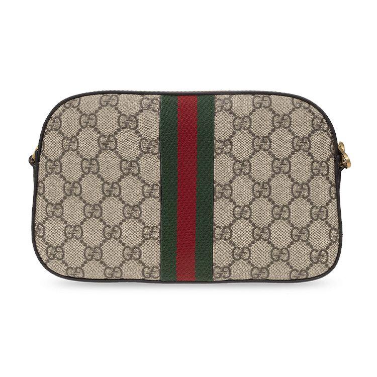 Gucci Ophidia Removable Adjustable Shoulder Strap Zipper Closure Canvas And Leather Crossbody Bag Small Women Crossbody Bag 752591-FACFW-8920