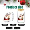 12 ks/sada Vánoční UV DTF samolepky na hrnky, Kreslené přenosové samolepky Santa Claus a sob, Sklenice, Tumbler, Láhev, Vánoční dekorace