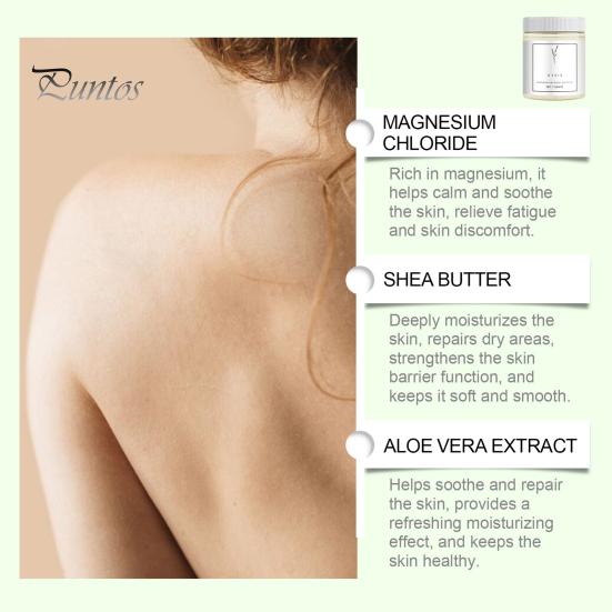Magnesium Body Butter Cream for Neuropathy Relief 114g Shea Butter Moisturizer for Dry Skin Calming Smoothing Body Cream
