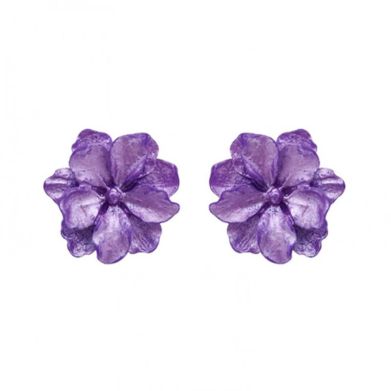 White Flower Stud Earrings For Women Flower Earring Teens Girl Party Jewelry