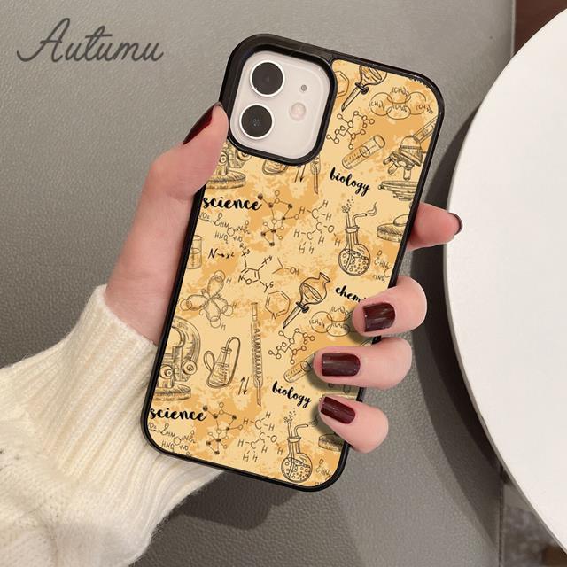 Biology and Chemistry Phone Case for iPhone 17 Air 15 16 16e 11 12 13 14 Pro Max Plus coque Fundas Shell