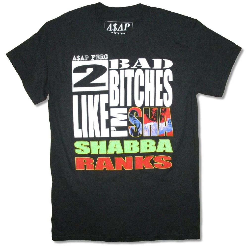 Men s ASAP Ferg Bad Bitches T-shirt Small Black S