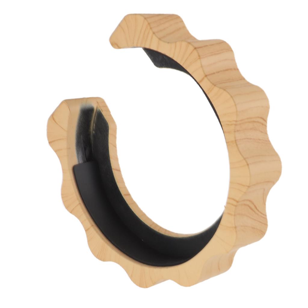 58MM Grouphead Cover Fit for E61 Series Coffee Machine Brewing Head Anti Scalding Ring Beech Wood Color