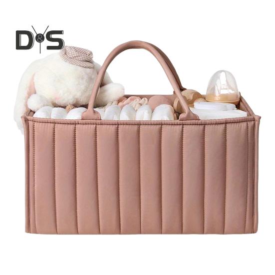 

Портативная сумка-органайзер для детских подгузников с ручкой, большая вместимость, многоцелевая, удобная для путешествий, сумка для хранения детских принадлежностей кирпич красный